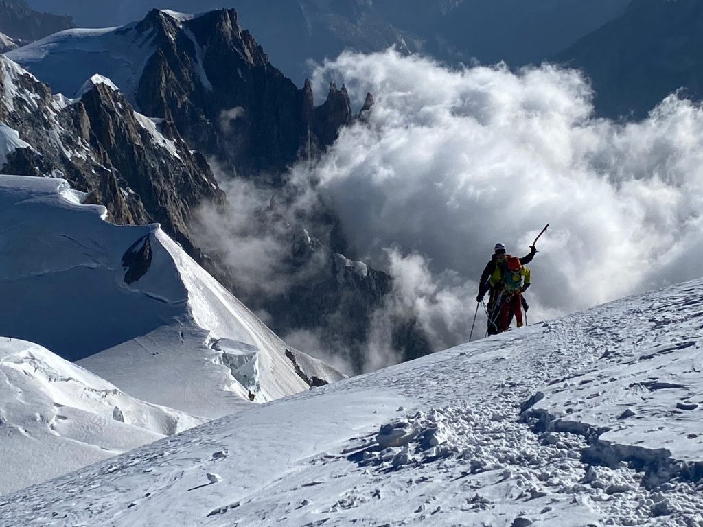 Mont Blanc llegando a la cima