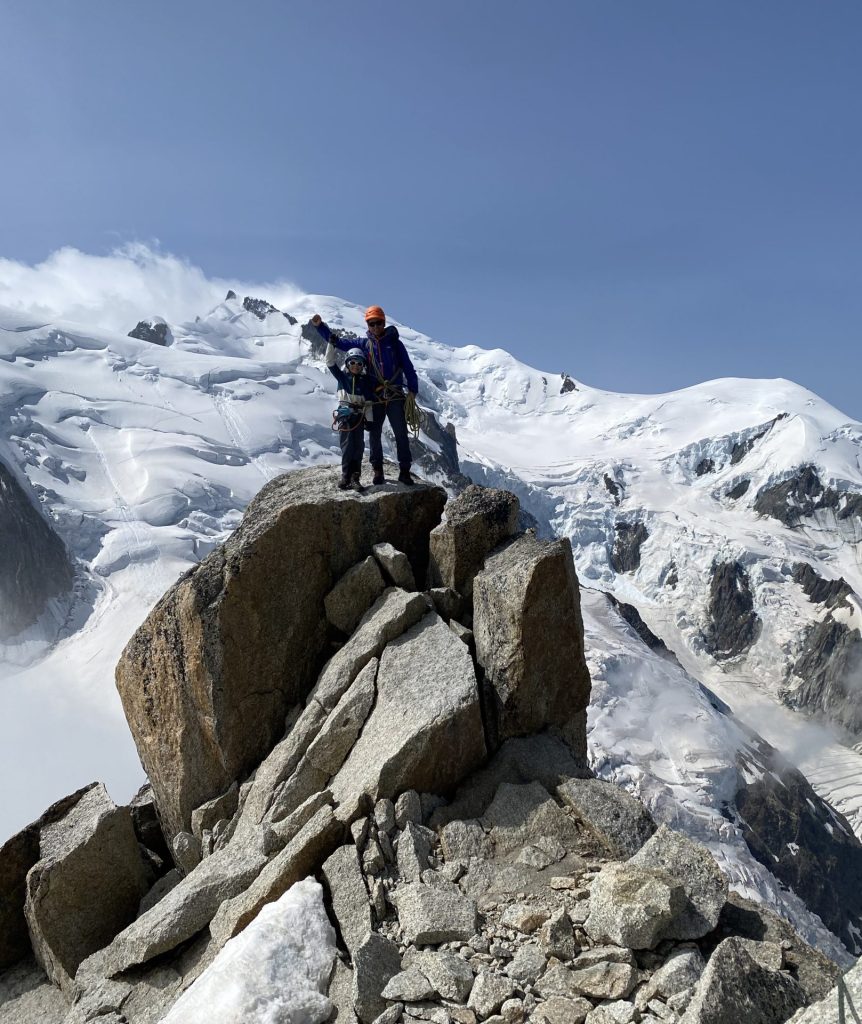 Mont Blanc desde la Arista de los Cosmiques